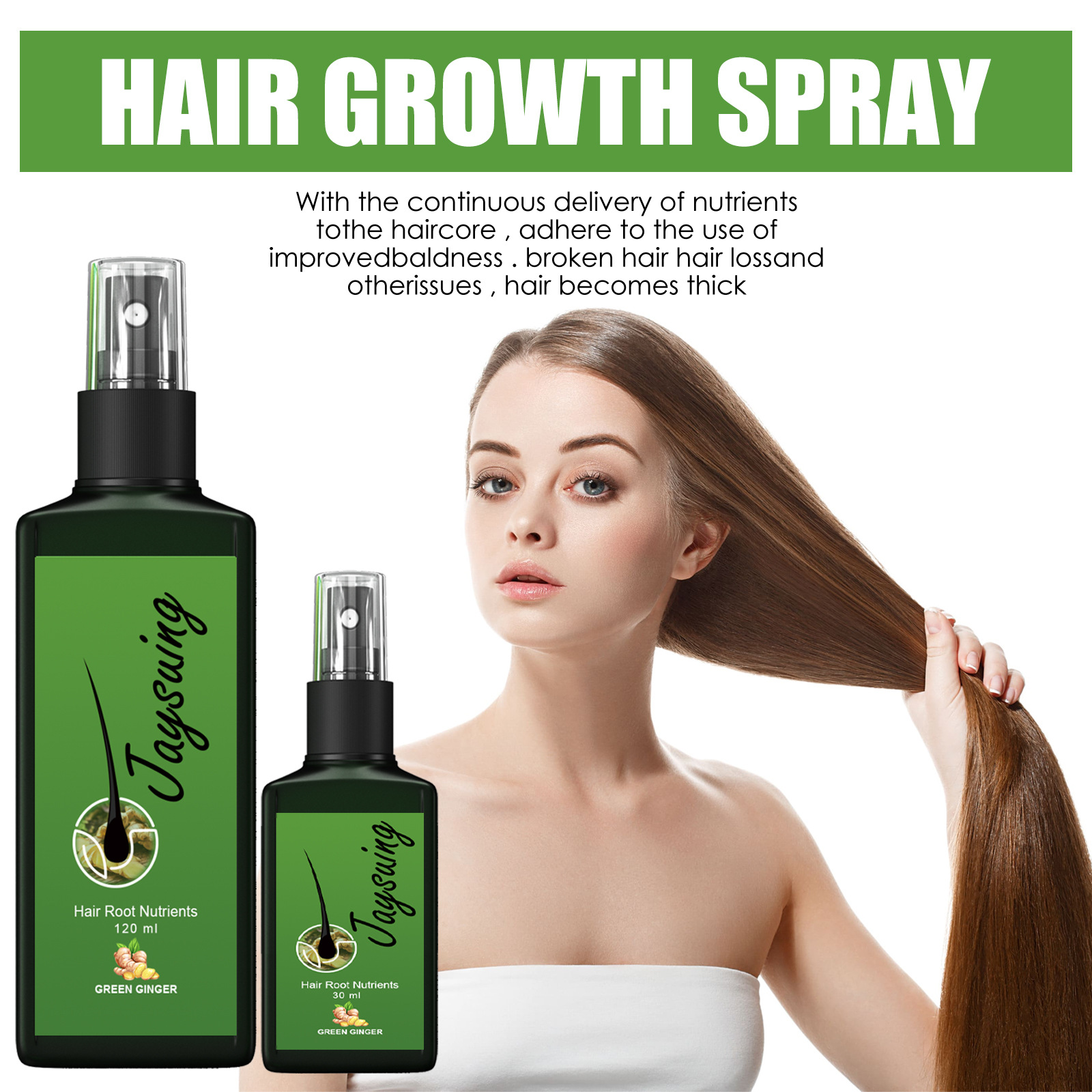 Hair Care Products - Fast Ginger Hair Growth Spray Roots