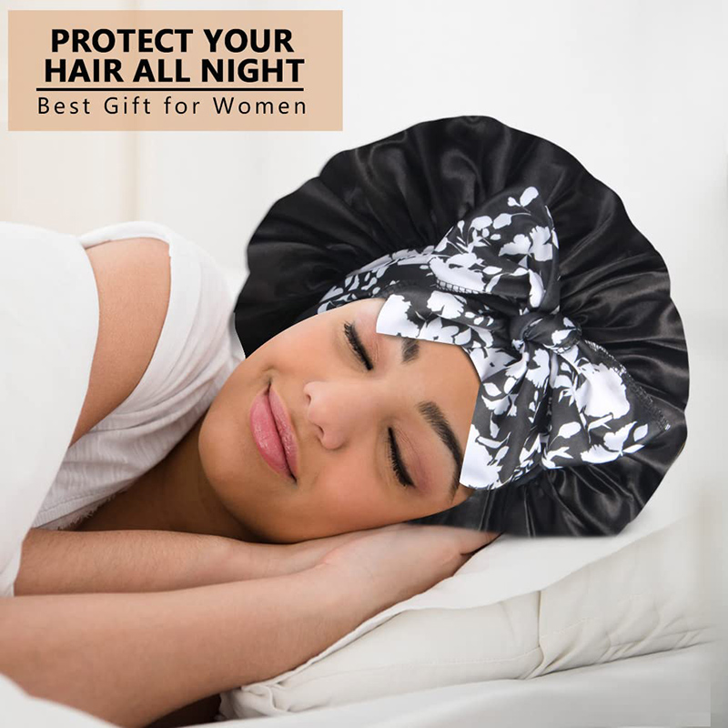 2PCS/LOT Boho Printed Headband - Satin Hair Bonnet incelemesi ve fiyatı