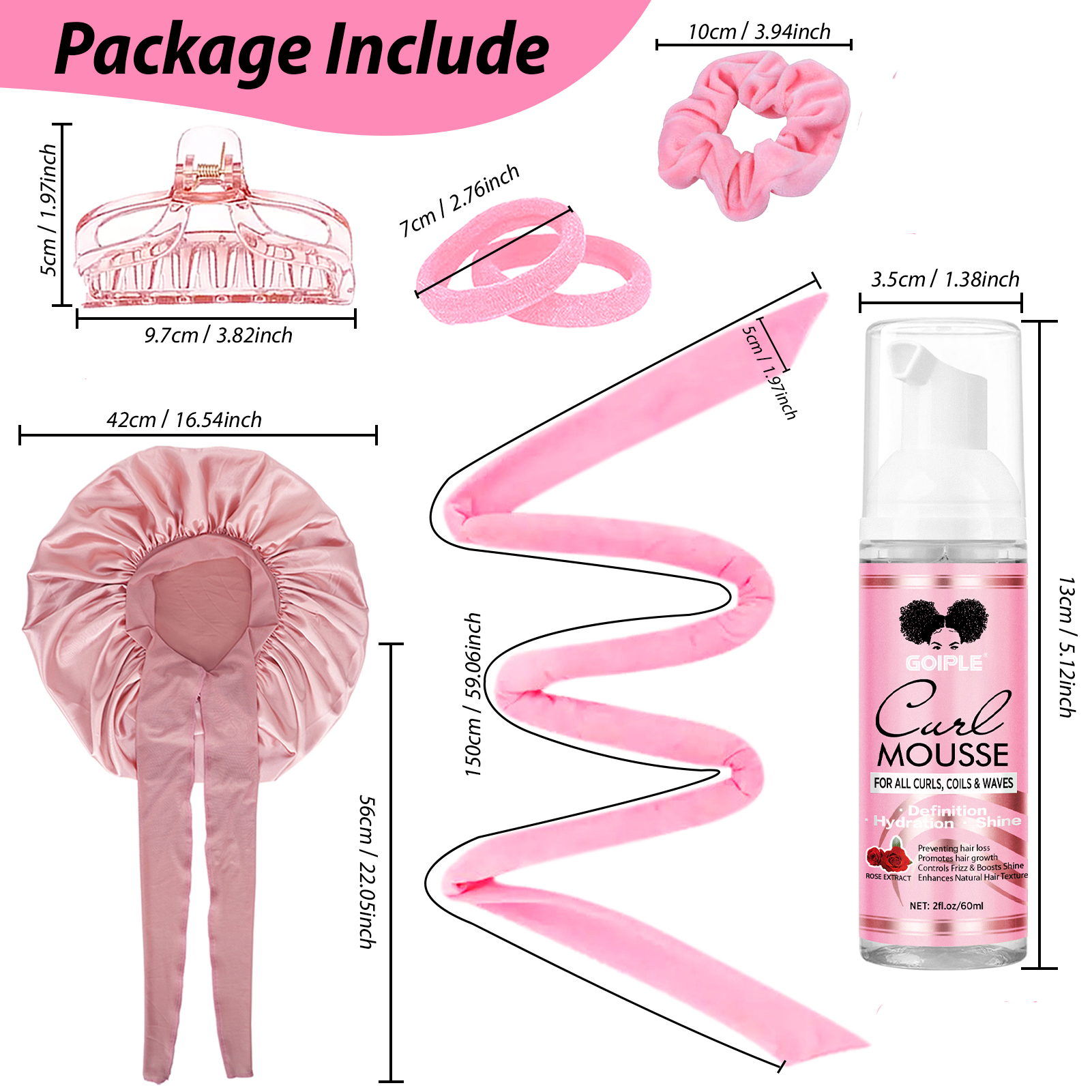 Velvet Heatless Curls Overnigh - Satin Hair Bonnet incelemesi ve fiyatı