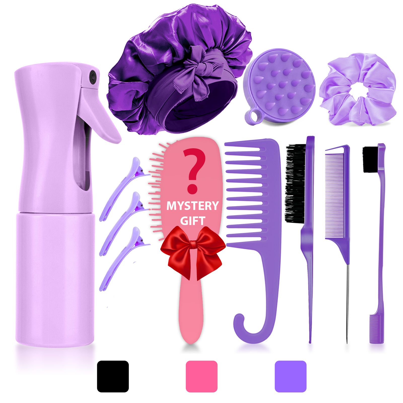 Natural Hair Care Set with Sat - Satin Hair Bonnet incelemesi ve fiyatı