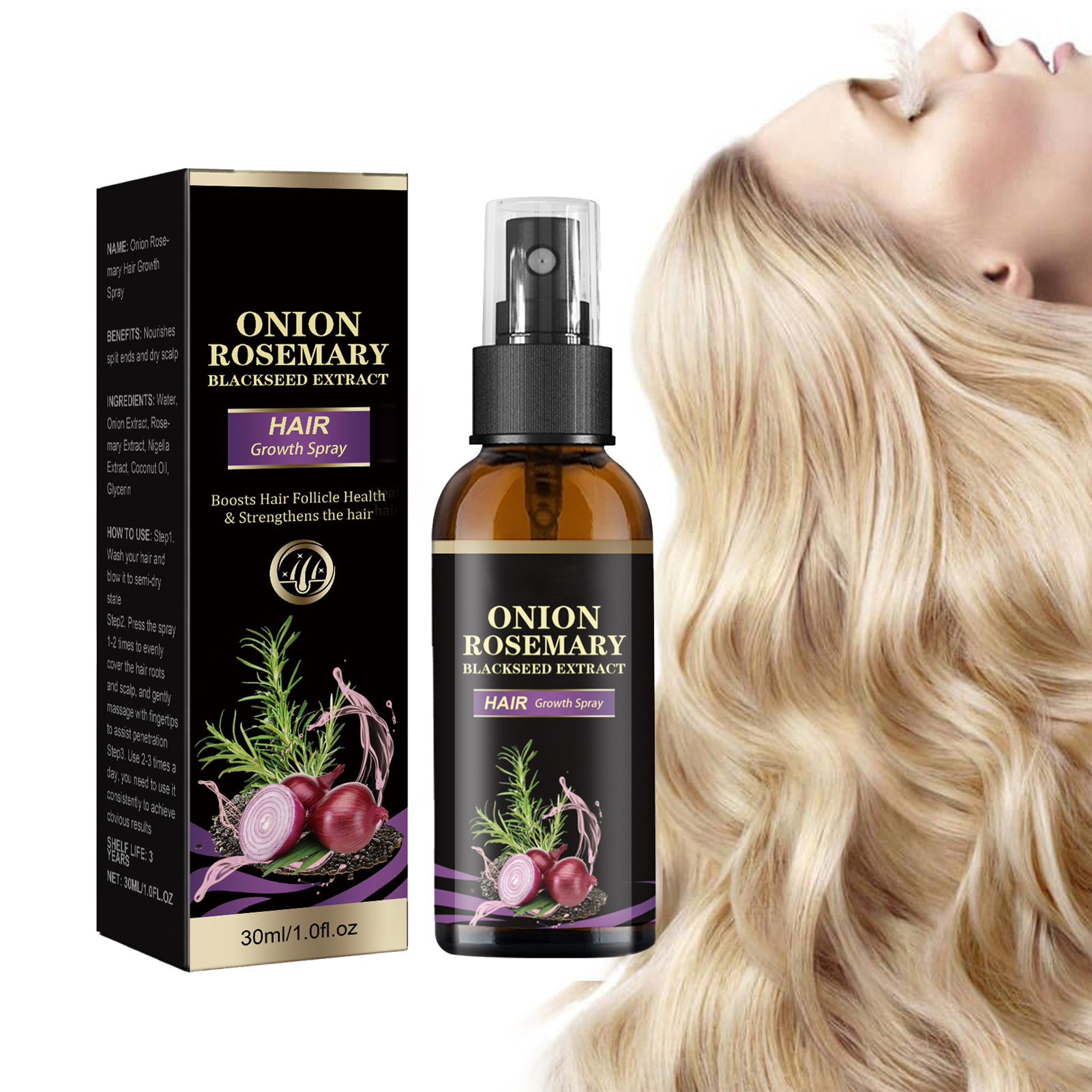 30ml Hair Growth Spray Onion R - Hair Care Products incelemesi ve fiyatı