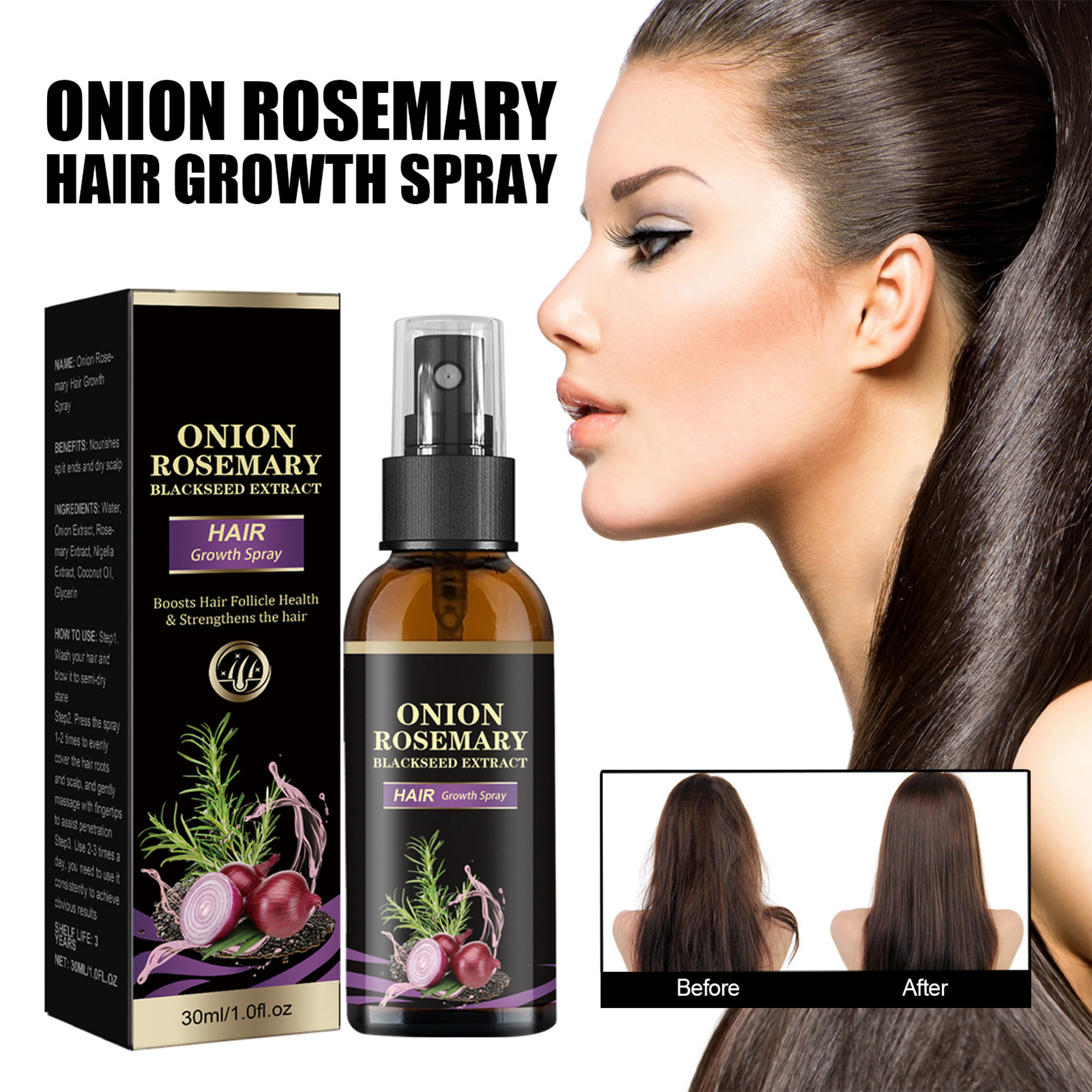 30ml Hair Growth Spray Onion R - Hair Care Products incelemesi ve fiyatı
