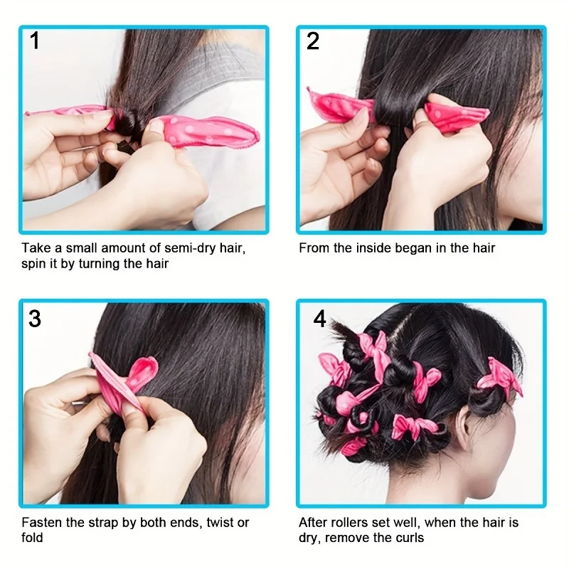 11pcs Hair Curlers Kit Heatles - Satin Hair Bonnet incelemesi ve fiyatı